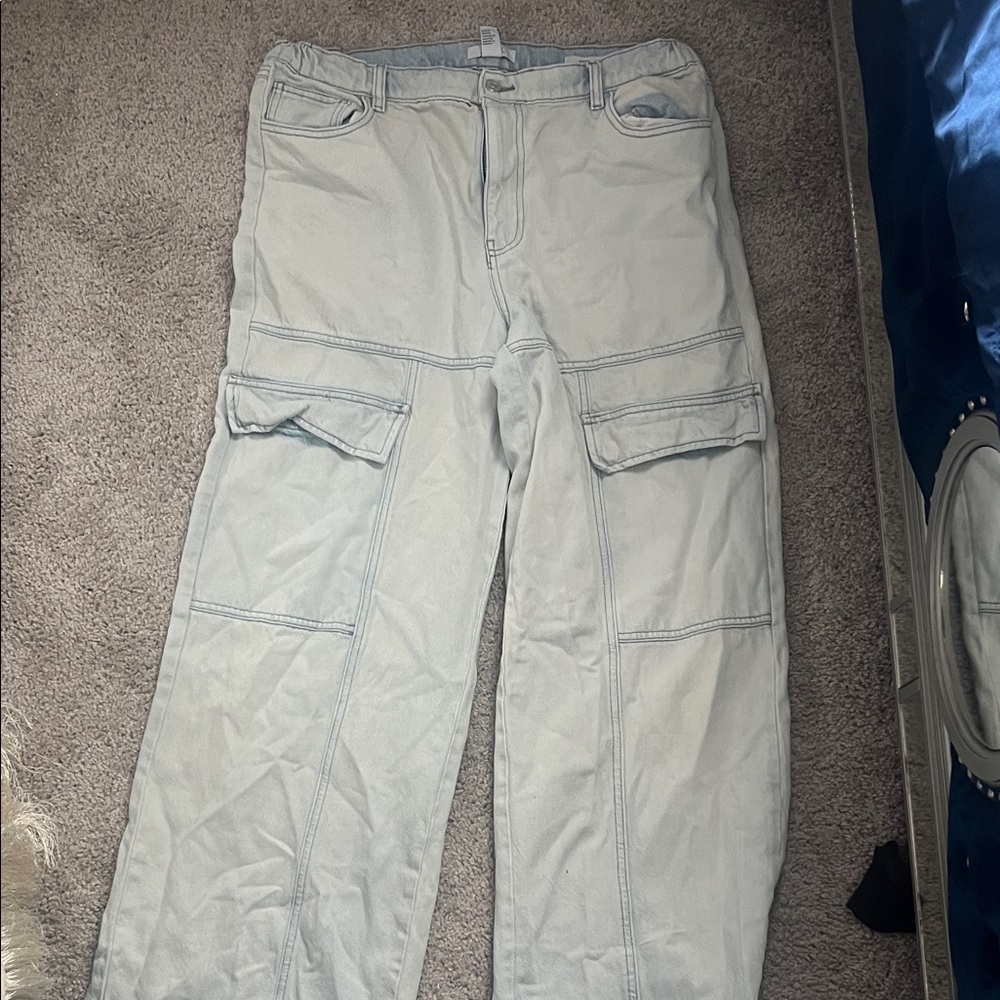 Men's Light Gray Cargo Pants